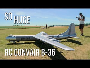 Gigantic! Huge RC Plane Convair B-36 - Flying With Superior Flight Characteristics
