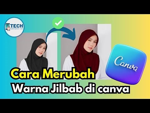 It's So Easy!!! How to Edit and Change the Color of a Hijab in a Photo in Canva