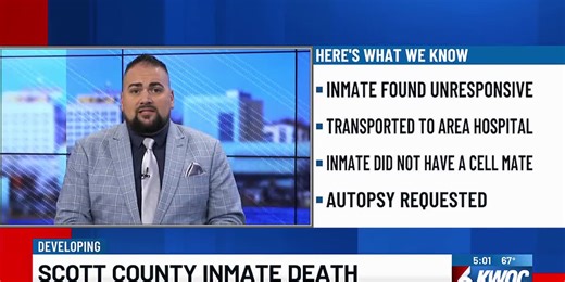 Sheriff: Scott County inmate dies