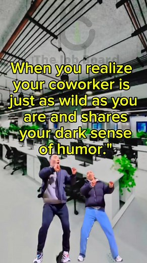 50K views · 551 reactions | Finding a coworker who shares your chaos and dark humor makes work so much easier. Sometimes, that’s all you need to survive the day. 欄 If you can relate, share this with your friends and let’s see who else is in the same boat! Follow us for more relatable work moments and keep the laughs coming! #WorkLife #OfficeHumor #workvibes | The Job Board | Facebook