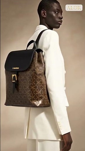 Structured Chic: Calvin Klein Reyna Flap Backpack