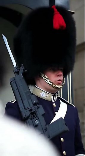 Tourist Dropped a Metal Bottle Near Guard 😳💂‍♂️