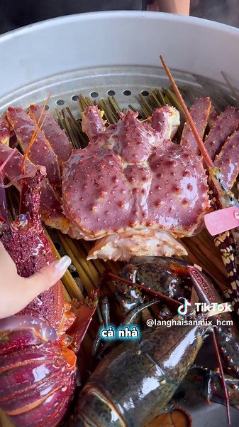 Combo Cua Hoàng Đế & Tôm Hùm Ngon Tại Lang Hai San Mix TP.HCM