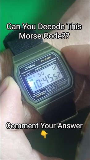 Can You Decode This Morse Code?? #casio #watches #morsecode #cw