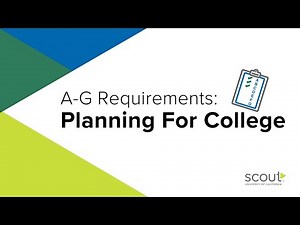 A-G Requirements: Planning for College