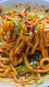 5.6K views · 2.9K reactions | Quick udon noodle recipe!! Order the chilli oils via link in bio!! Ingredients- Scallion Ginger Udon noodles Garlic chilli crisp Sesame seeds Soy sauce Cucumber Coriander . . . . . . . . . . . . #noodles #udon #chillioil #ramen #easyrecipes | ramanokram | Facebook