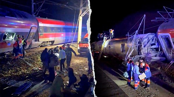 Emergency crews respond to deadly train derailment in Spain