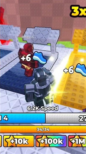 1st Rebirth and warmachine unlock in +1 speed superhero escape #roblox #robloxgamer #gaming #shorts