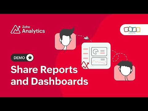 Sharing Reports and Dashboards | Zoho Analytics