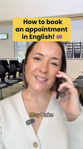 How to book an appointment in English🇬🇧 #learnenglish #englishphrases #englishconversationpractice