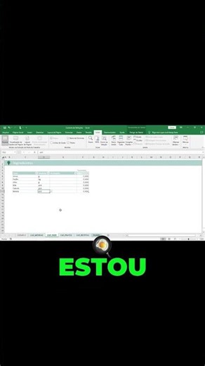 Passo a passo: Cadastrando ingredientes no sistema