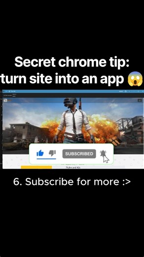 Secret chrome tip: turn site into an app 😱