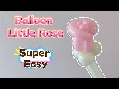 Easy DIY: Learn to Make a Simple Balloon Rose in 2 Minutes! 2分钟学会气球简易玫瑰，新手友好哦~