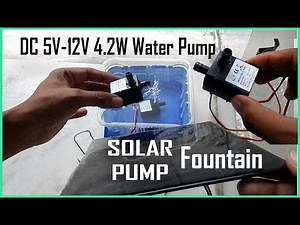 DC 12V 3W 4 2W Submersible water pump for solar fountain, aquarium.