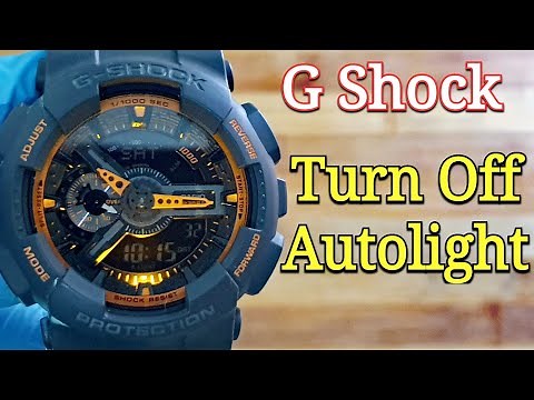 Casio G Shock | How To Turn Off Auto Light? (Autolight Setting)