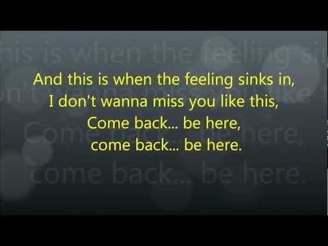 Taylor Swift - Come Back ... Be Here - Lyrics