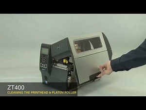 Zebra ZT410 How To Clean The Printhead And Platen