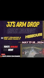 Here we come ….. JJ's ArmDrop - Ozark Raceway Park - MISSOURI May 17-18 it’s going down and we gonna race them cars and have a good time. #smalltire #headsup #armdrop #JJDABOSS #oleheavy #thevansready Tickets ⬇️ https://thefoat.com/48104 | Memphis Street Racer JJdaBoss