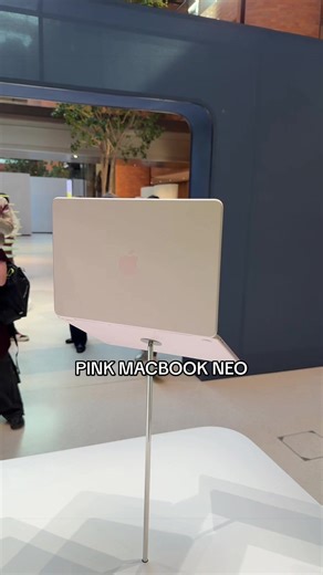 First Look at the New Pink MacBook Neo
