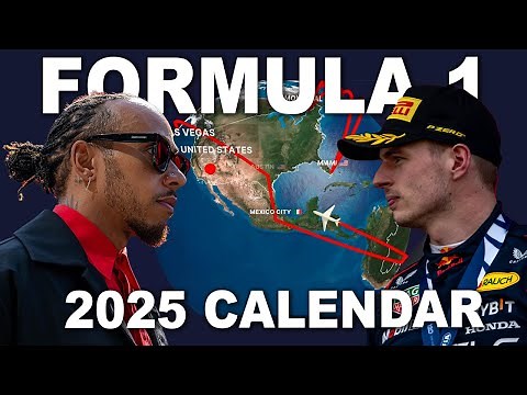 THE 2025 F1 CALENDAR