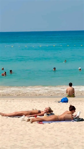 🇹🇭Phuket Beach Sea And Sand Summer Holiday Nice Day 67🌊 #phuketbeach