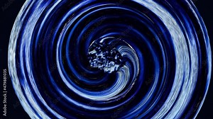 Swirling spiral 3d render textures with fluid rotation. Circular sea waves in natural cycle with digital gradient. Futuristic cyber storm with geometric swirls and decorative designs.