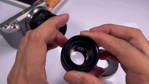 Fujian 35mm f/1.7 CCTV cine Lens Compatible with NEX E-Mount Camera & Adapter Bundle for NEX7 NEX-F3 a6000 a5000 a3500