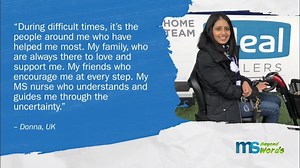 82 reactions | The challenges Donna experiences as a result of her multiple sclerosis are both visible and invisible. She relies on connections during difficult times. #MSBeyondWords | Biogen | Facebook