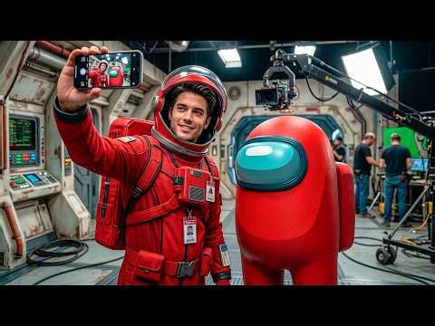 What If AMONG US Was Real? 🎵 (Red, Blue, Green, Pink, Orange, Yellow, Black & More)