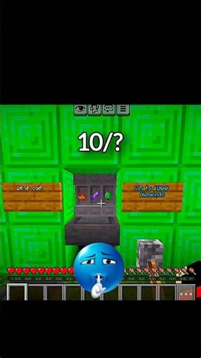 minecraft slot machine moment🔥😎😈 #minecraft #viral #shorts