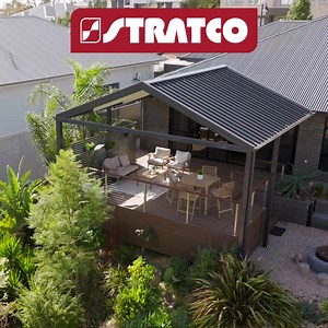 Designed for all seasons. ☀️ From summer entertaining to autumn evenings, winter protection and spring celebrations, a Stratco Patio is custom designed and engineered for comfort, durability and effortless style. Visit Stratco and start your summer backyard project. | Stratco