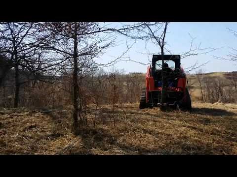 CID X Treme Skid Steer Brush Cutter, Root Grapple, and Tree Post Puller Attachment Video