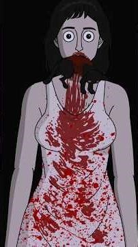 MEET THE EXPRESSIONLESS LADY 😲 #animation #storytime #scary