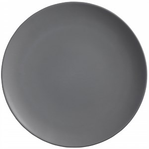 American Metalcraft MCP11GR Mix & Matte 11 1/2" Matte Gray Round Coupe Melamine Plate