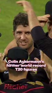 Colin Ackermann’s 7/18 was world record from August 2018 until July 2023 - and the first 7-fer in T20 history 🤯 | Vitality Blast