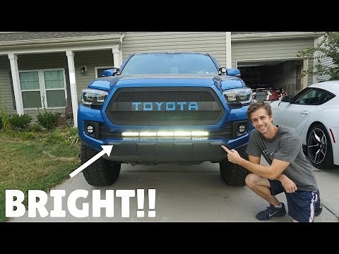 Installing a HIDDEN BUMPER LIGHT BAR for my 3RD Generation TOYOTA TACOMA!