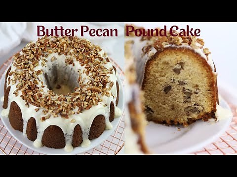 How to Bake a Moist Butter Pecan Pound Cake #butterpecanpoundcake #butterpecanbundtcake