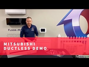 Mitsubishi Electric mini-split demonstration by Command Comfort