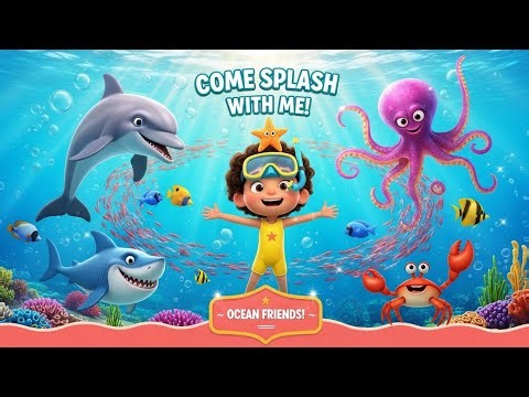 Come Splash With Me | 3D Animated Ocean Song for Kids | Sea Animals Nursery Rhyme | Ocean Adventure