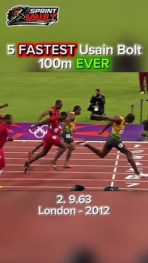 Usain Bolt's 5 Fastest 100m Times Ever!
