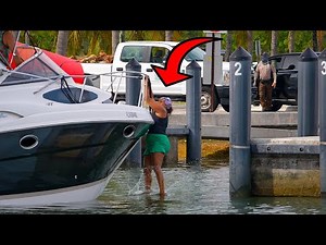 Hang On, Lady! It’s Wild—She’s Taking the Plunge! | Boat Ramp Show