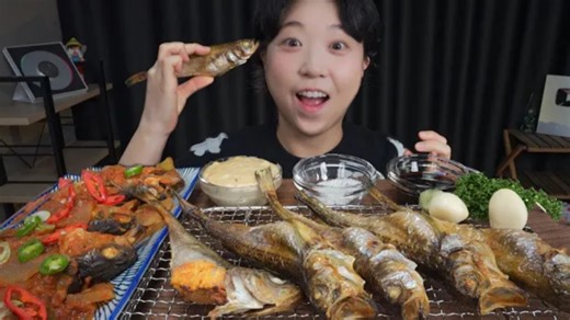 [yamyami美食]烤沙鱼&炖鱼🐟Mukbang eating show咀嚼音