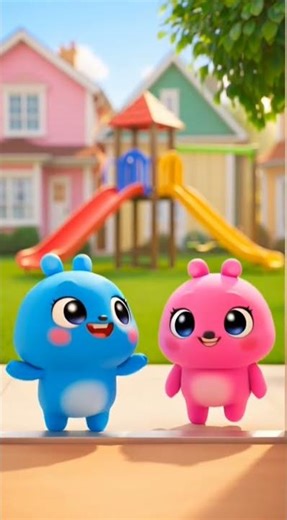 🟦🩷Jump, Laugh & Play with BloopBlop!#BloopBlop#KidsCartoon#CartoonShorts#FunnyKids#shorts