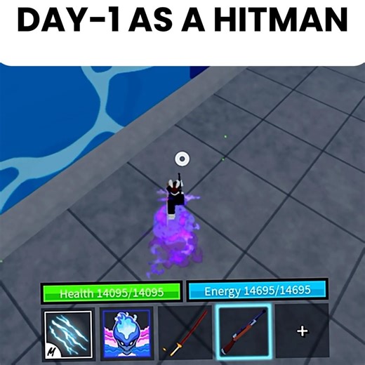 Day 1 as a hitman in blox fruits is crazy|#roblox #bloxfurit #fero