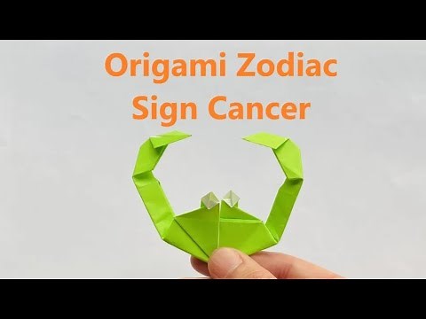 Origami Zodiac Sign Cancer, tutorial