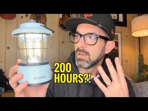 200 Hours of Light on 4 AA Batteries? LUXPRO Retro LED Lantern Review