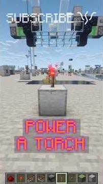 TURN OFF REDSTONE TORCHES by POWERING THEIR BLOCK! | Redstone with PsiVolt #minecraft #redstone
