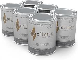 TerraFlame Pure Gel Fuel | Clean-Burning & Smoke-Free | Fuel for Fireplace, Fire Log Inserts & Fire Bowl | (13 oz. - Pack of 6)