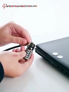 Keep your laptop safe and secure with the Notebook Combo Cable Lock! This lock is compatible with Kensington Security Slots, providing reliable protection against theft. It's a must-have for students, professionals, and anyone who wants peace of mind knowing their device is protected. #LaptopSecurity #PeaceOfMind #fypシ #fypシ゚viral #latest | LatestGadget.com.ph