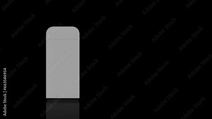 Blue Vintage Vending Machine turns on itself - loop animation